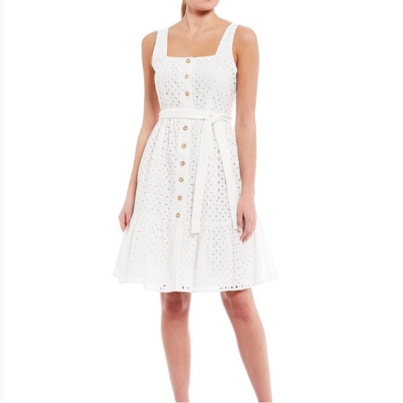 a loves a Dresses & Skirts - A Loves A button down eyelet dress